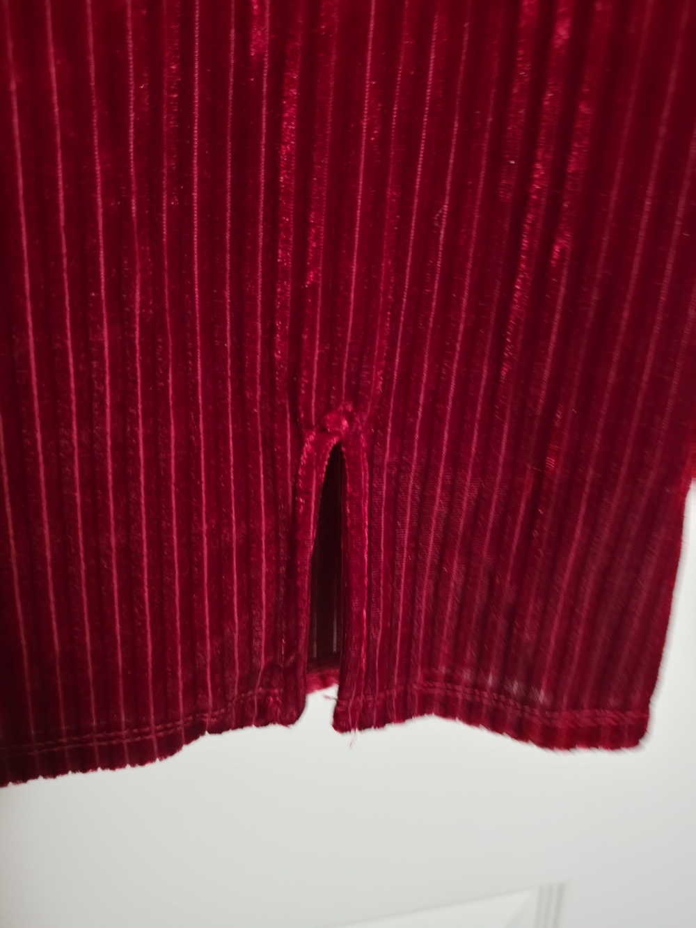 art class Red Ribbed Velvet Long-Sleeve Turtleneck Dress - Picture 4 of 4